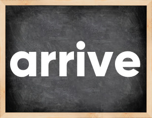 3 forms of the verb arrive