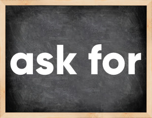 3 forms of the verb ask for