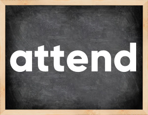 3 forms of the verb attend