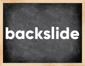3 forms of the verb backslide