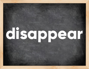 3 forms of the verb disappear