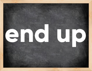 3 forms of the verb end up