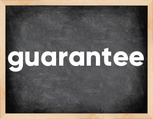 3 forms of the verb guarantee