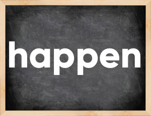 3 forms of the verb happen