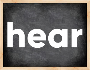 3 forms of the verb hear