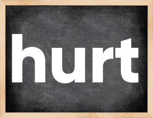 3 forms of the verb hurt