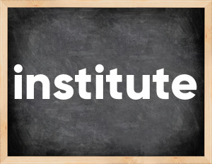 3 forms of the verb institute