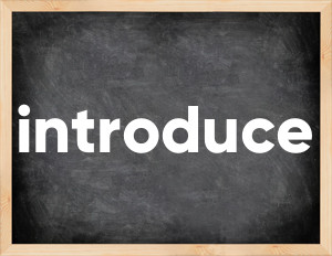 3 forms of the verb introduce