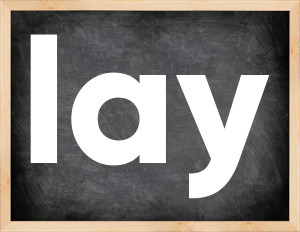 3 forms of the verb lay