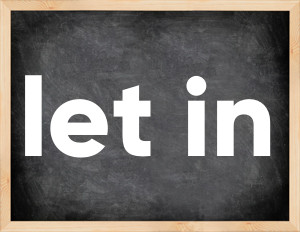 3 forms of the verb let in