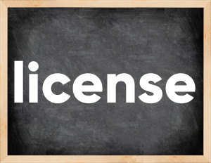 3 forms of the verb license