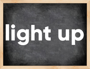3 forms of the verb light up