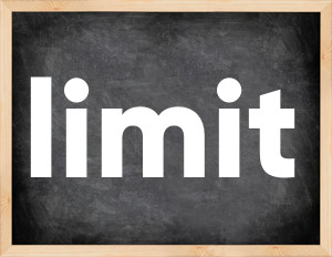 3 forms of the verb limit