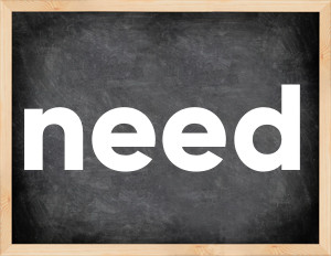 3 forms of the verb need in English
