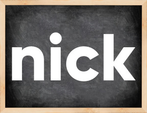 3 forms of the verb nick