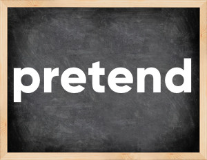 3 forms of the verb pretend