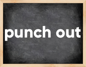 3 forms of the verb punch out