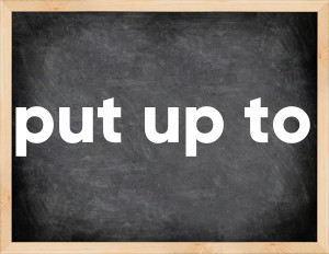 3 forms of the verb put up to