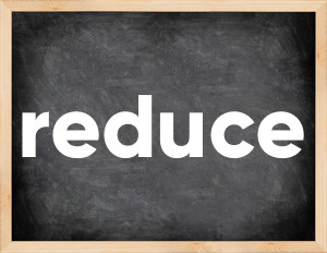 3 forms of the verb reduce