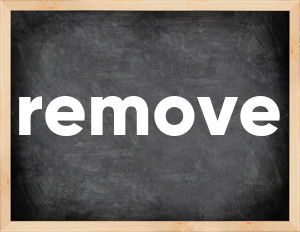 3 forms of the verb remove