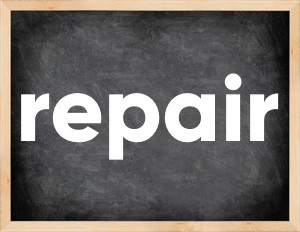 3 forms of the verb repair