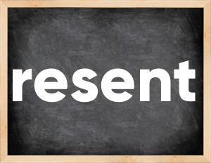 3 forms of the verb resent