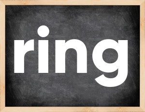 3 forms of the verb ring