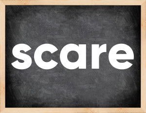 3 forms of the verb scare
