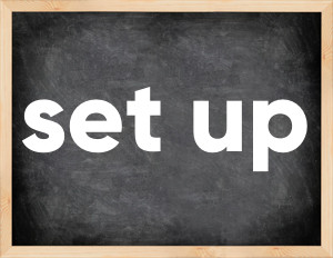 3 forms of the verb set up in English