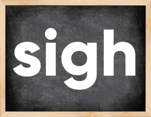3 forms of the verb sigh