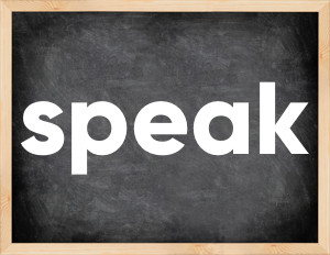3 forms of the verb speak