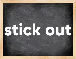 3 forms of the verb stick out