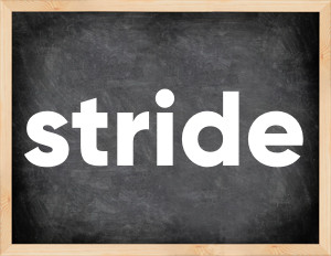 3 forms of the verb stride