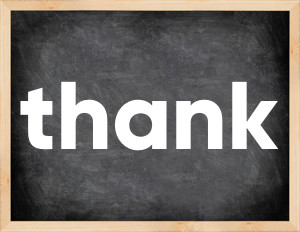 3 forms of the verb thank