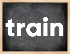 3 forms of the verb train