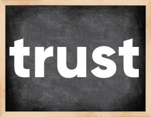 3 forms of the verb trust