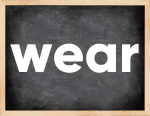 3 forms of the verb wear