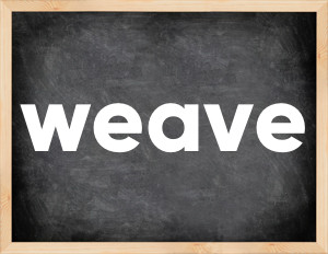 3 forms of the verb weave