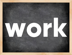 3 forms of the verb work in English